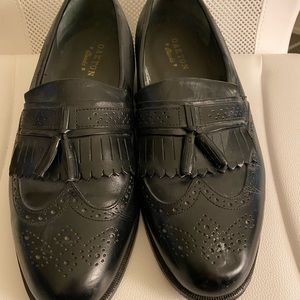 Oakton Classics Black Leather Loafers